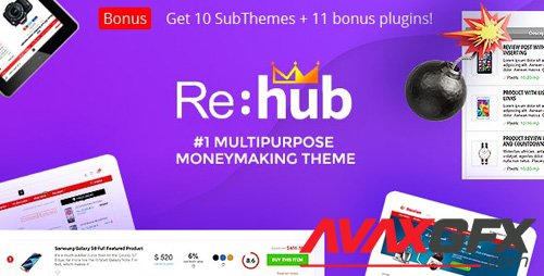 ThemeForest - REHub v10.0.3 - Price Comparison, Multi Vendor Marketplace, Affiliate Marketing, Community Theme - 7646339 - NULLED