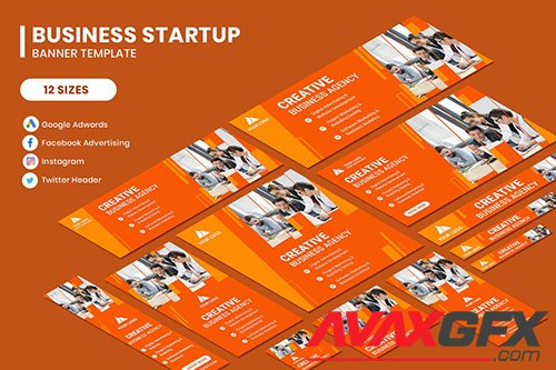 Business Startup Google Adwords Banner Template