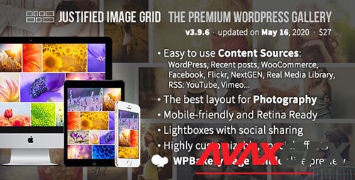 CodeCanyon - Justified Image Grid v3.9.6 - Premium WordPress Gallery - 2594251