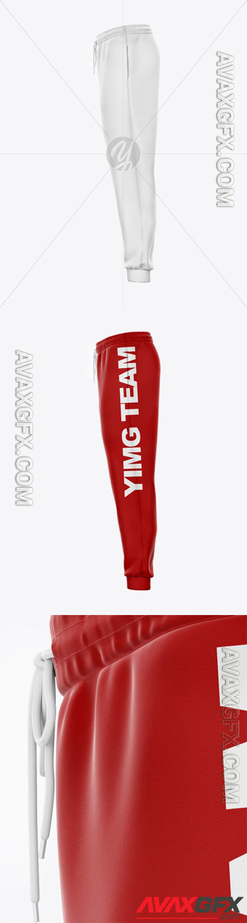 Sweatpants with Cord Mockup - Left Side View 56753