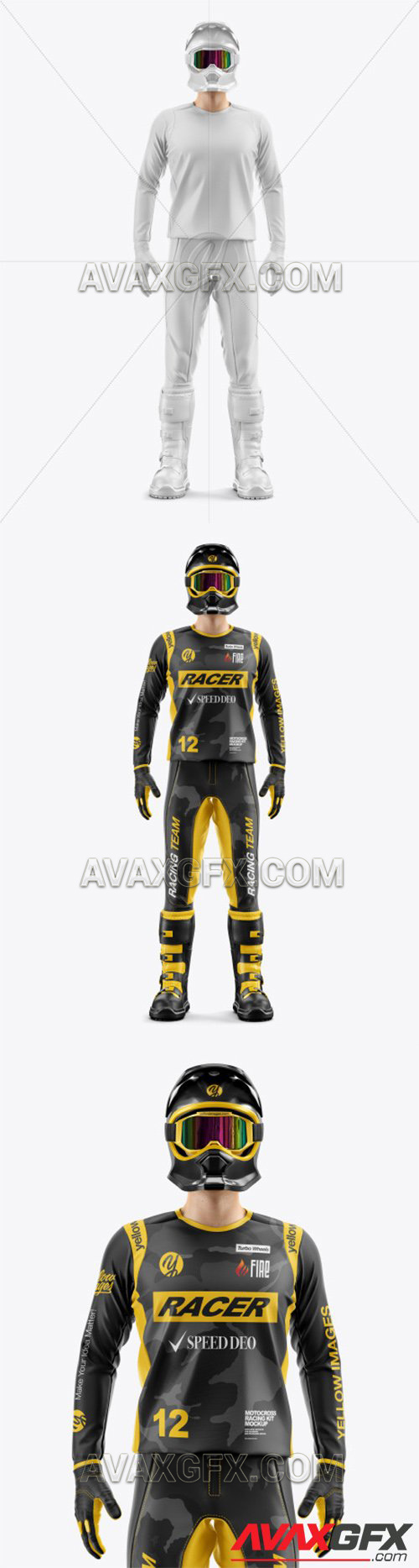 Motocross Racing Kit Mockup 56906