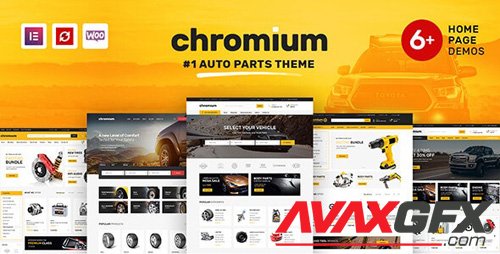 ThemeForest - Chromium v1.3.11 - Auto Parts Shop WordPress WooCommerce Theme - 21832717