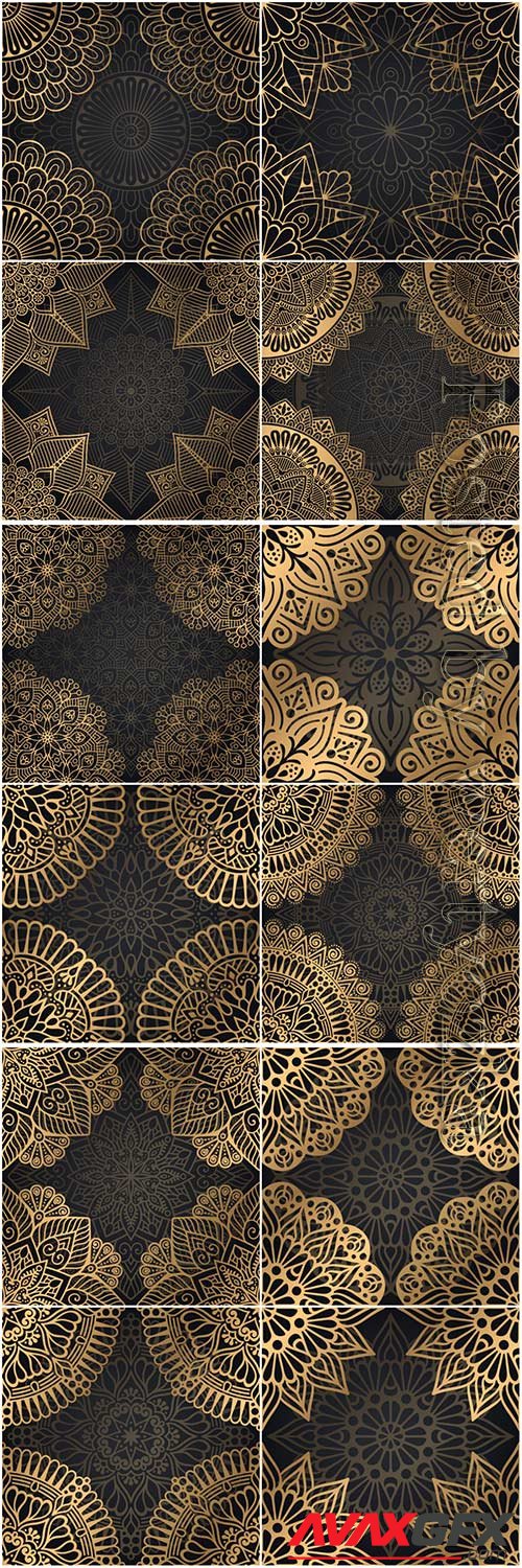 Mandala seamless pattern, islamic vector background