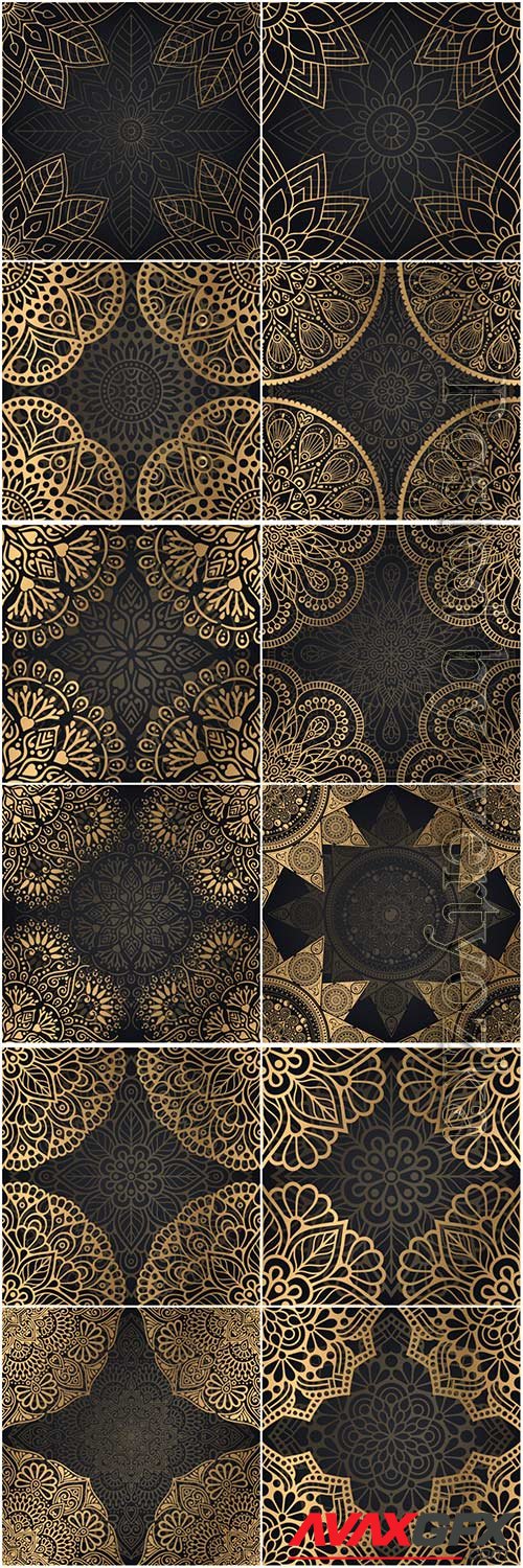 Mandala seamless pattern, islamic vector background # 2