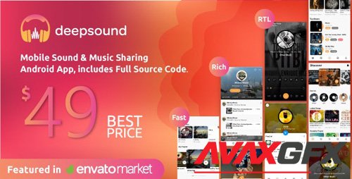CodeCanyon - DeepSound Android v1.4 - Mobile Sound & Music Sharing Platform Mobile Android Application - 23697663