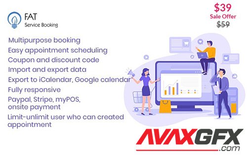 CodeCanyon - Fat Services Booking v2.2 - Automated Booking and Online Scheduling - 24214247