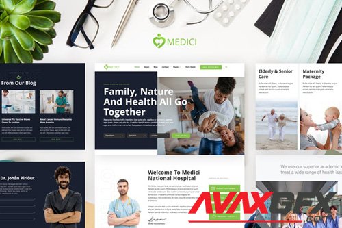 ThemeForest - Medici v1.0 - Hospital & Health Services Template Kit (Update: 14 May 20) - 26195659