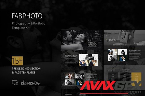 ThemeForest - FabPhoto v1.0 - Photography and Portfolio Template Kit (Update: 8 May 20) - 26380573