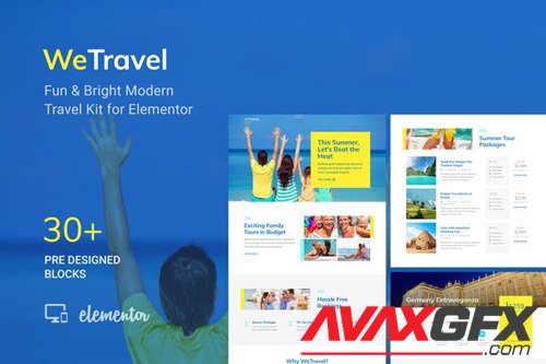 ThemeForest - WeTravel v1.0 - Travel and Tourism Template Kit (Update: 8 May 20) - 26283635