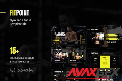 ThemeForest - Fit Point v1.0 - Gym & Fitness Template Kit (Update: 8 May 20) - 26009664