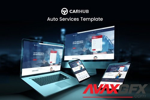 ThemeForest - Carhub v1.0 - Auto Services Template Kit - 26300704