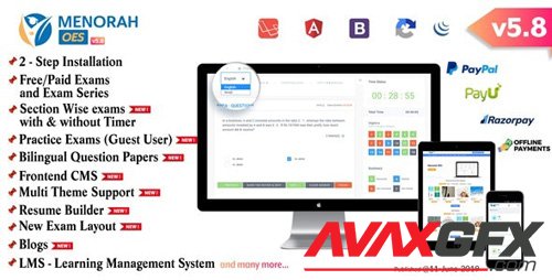 ThemeForest - MenorahOES v5.8 - Online Learning and Examination System (Update: 28 April 20) - 19361996