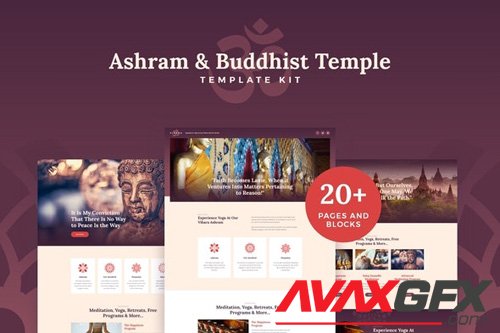 ThemeForest - Vihara v1.0 - Ashram & Oriental Buddhist Temple Elementor Template Kit (Update: 15 May 20) - 26397789