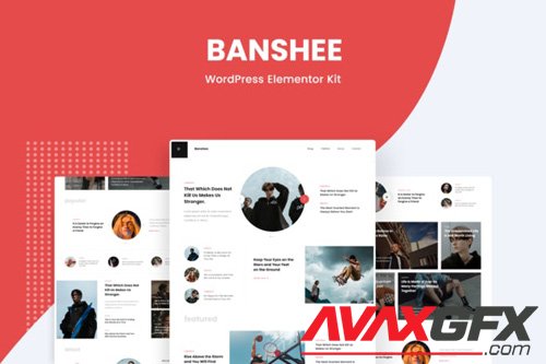 ThemeForest - Banshee v1.0 - News & Magazine WordPress Elementor Template Kit - 26337212