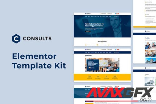 ThemeForest - Consults v1.0 - Business Elementor Template Kit - 25860973