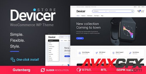 ThemeForest - Devicer v1.0.7 - Electronics, Mobile & Tech Store - 21162601