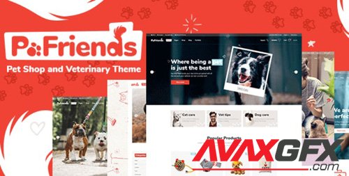 ThemeForest - PawFriends v1.0.0 - Pet Shop and Veterinary Theme - 24555994