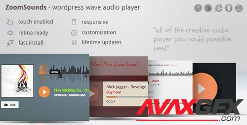 CodeCanyon - ZoomSounds v5.82 - WordPress Wave Audio Player with Playlist - 6181433