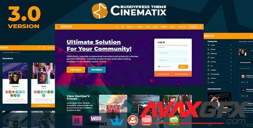 ThemeForest - Cinematix v3.0.4 - BuddyPress Nouveau Membership Theme - 4959387