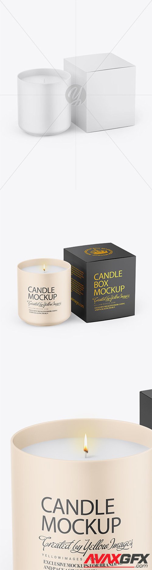 Candle W/ Box Mockup 57322