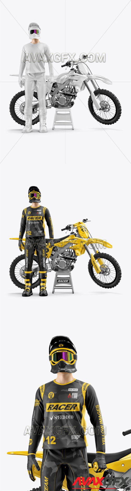 Motocross Racing Kit Mockup 57121