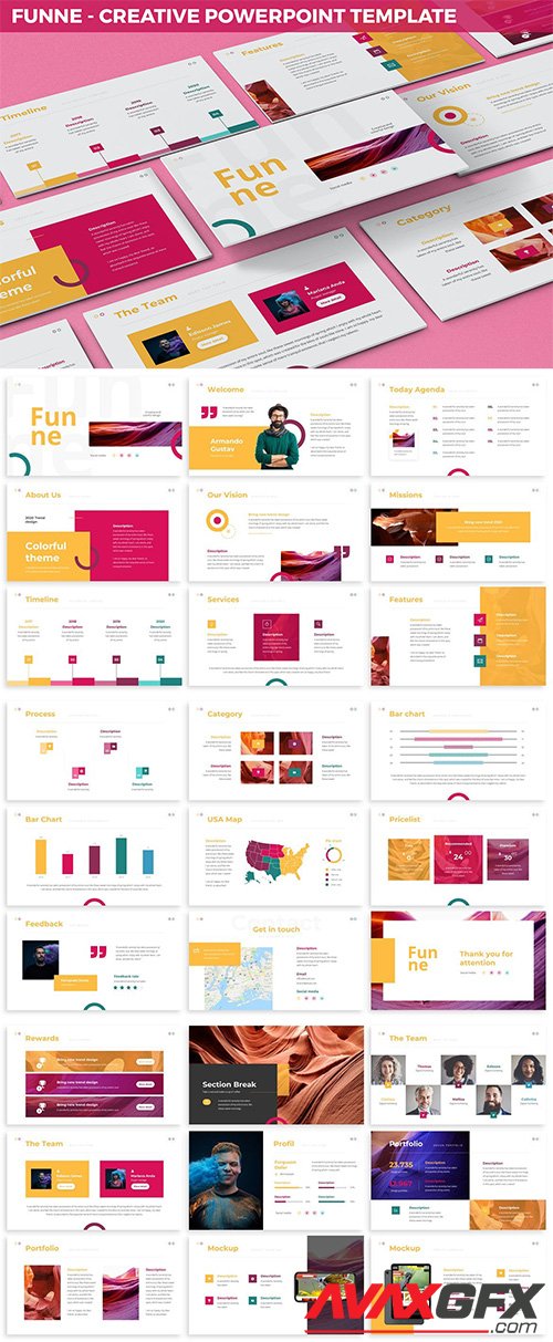 Funne - Creative Powerpoint Template