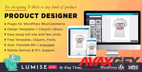 CodeCanyon - Product Designer for WooCommerce WordPress | Lumise v1.9.3 - 21222684