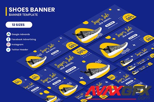 Shoes Banners Ads Template
