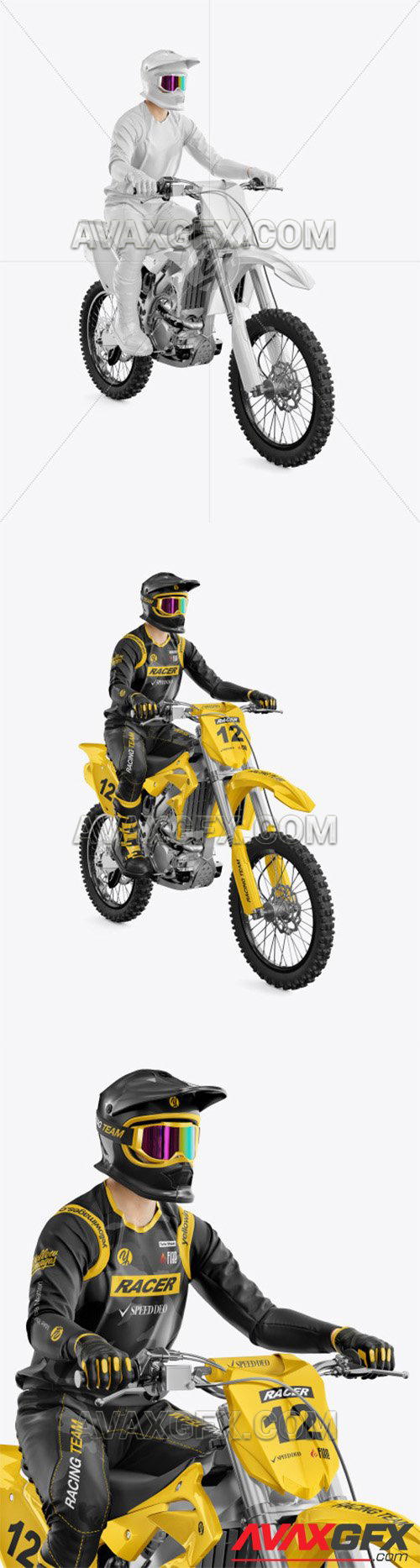 Motocross Racing Kit Mockup 57613