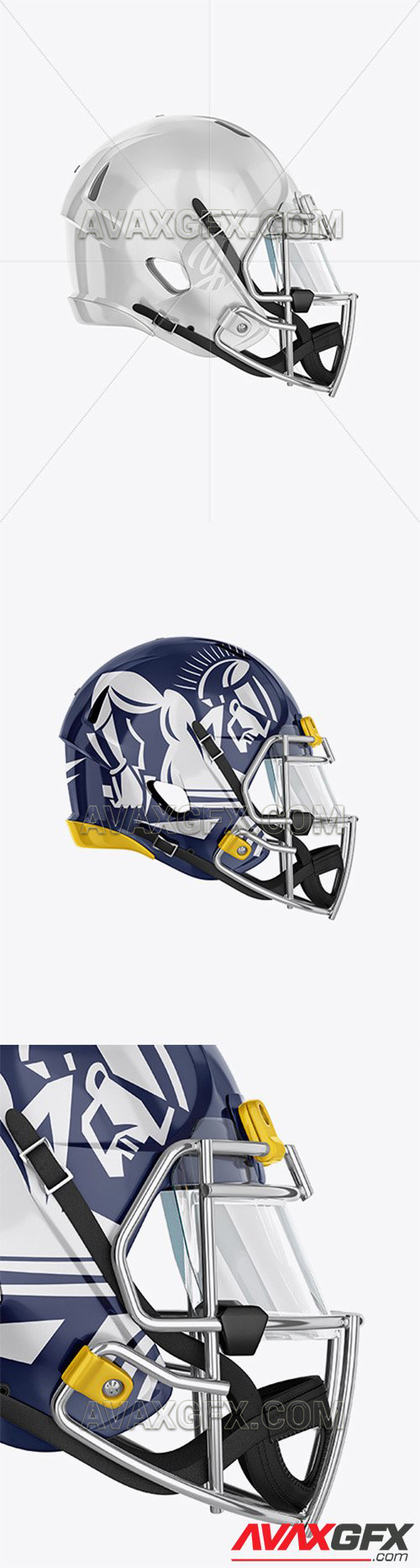 American Football Helmet Mockup - Side View 59468