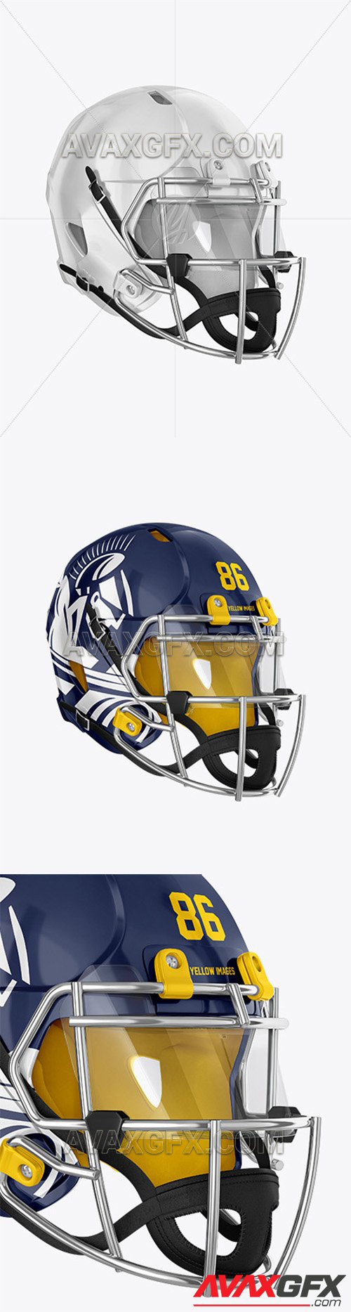 American Football Helmet Mockup - HalfSide View 59678