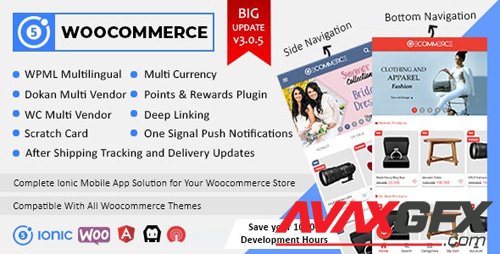CodeCanyon - Ionic5 Woocommerce v3.0.5.1 - Ionic5/Angular8 Universal Full Mobile App for iOS & Android / Wordpress Plugins - 21561737 - NULLED