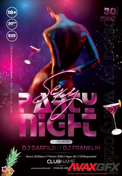 Sexy party night - Premium flyer psd template