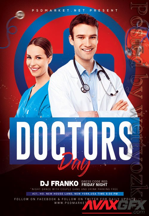 Doctor day - Premium flyer psd template