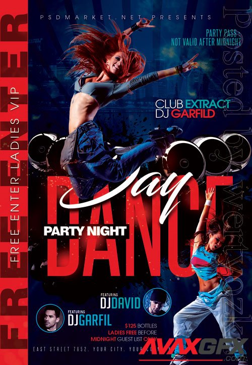 Dance day - Premium flyer psd template