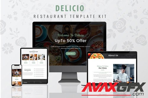 ThemeForest - Delicio v1.0 - Restaurant WordPress Template Kit - 26825461