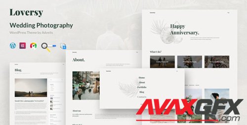 ThemeForest - Loversy v1.1.0 - Wedding Photography WordPress Theme - 26548190 - NULLED