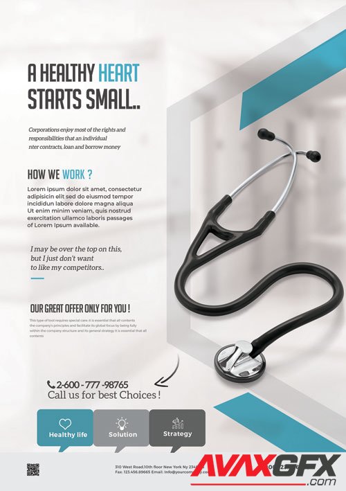 Medical Coronavirus - Premium flyer psd template