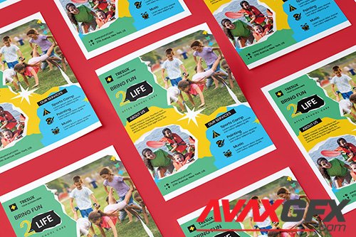 Kids Flyer PSD Template