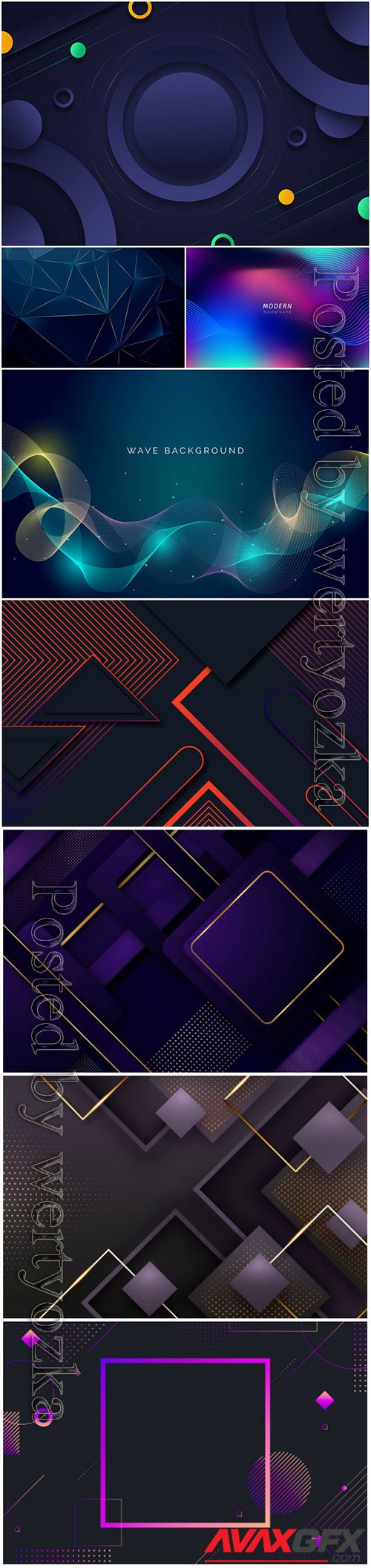 Luxury abstract backgrounds in vector # 8
