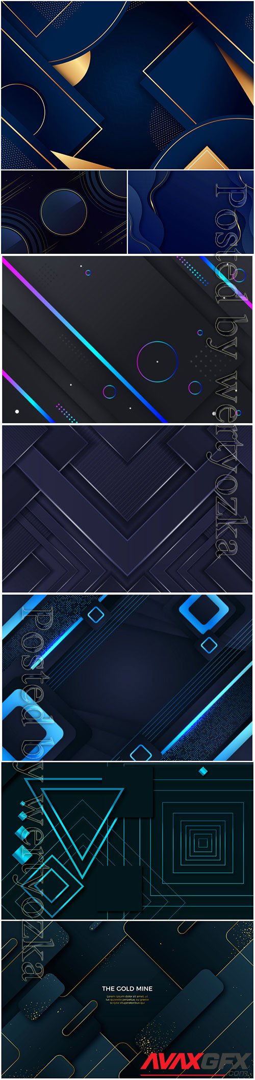 Luxury abstract backgrounds in vector # 4