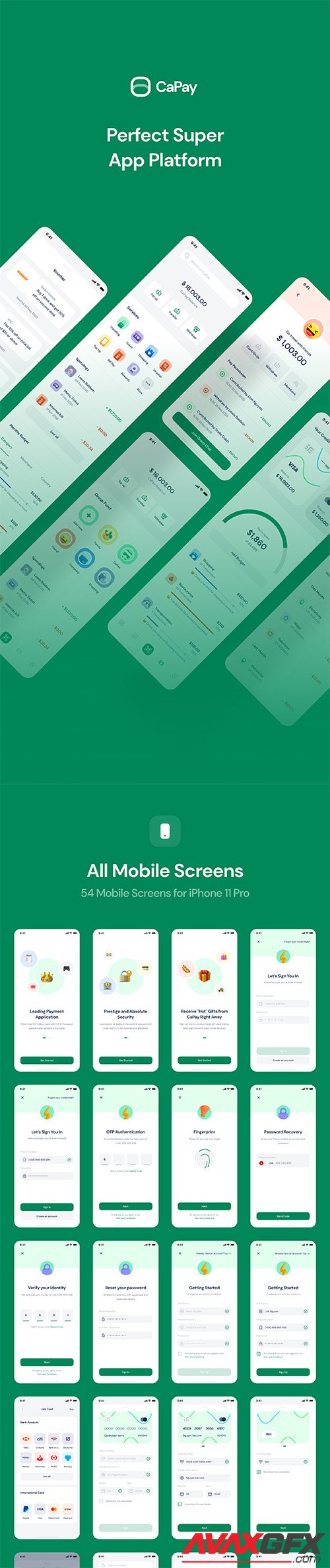 CaPay Wallet iOS UI Kit