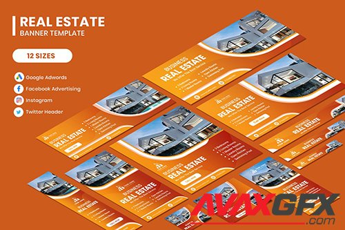Real Estate Google Adwords Banner Template