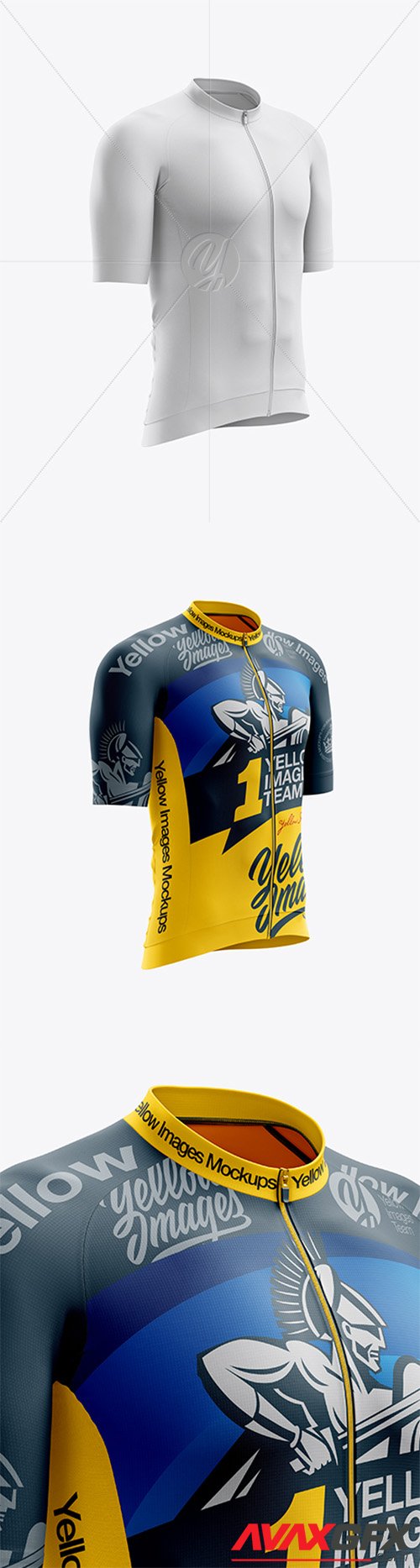 Men’s Cycling Speed Jersey mockup (Right Half Side View) 24924