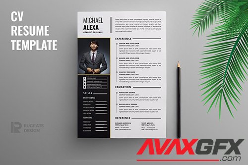 CV Resume R61 Template