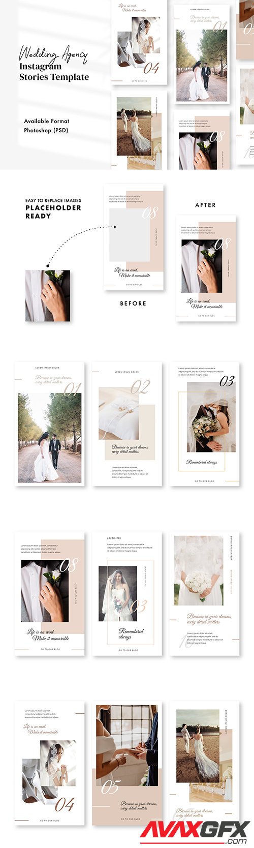 Wedding Agency Instagram Stories Template