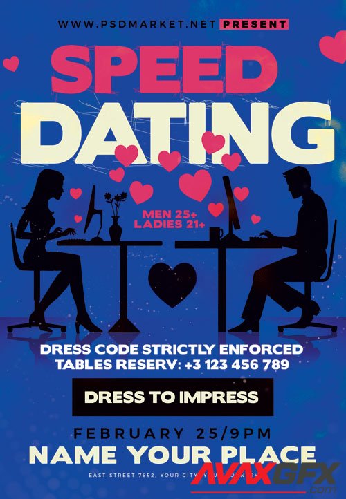 Speed dating - Premium flyer psd template