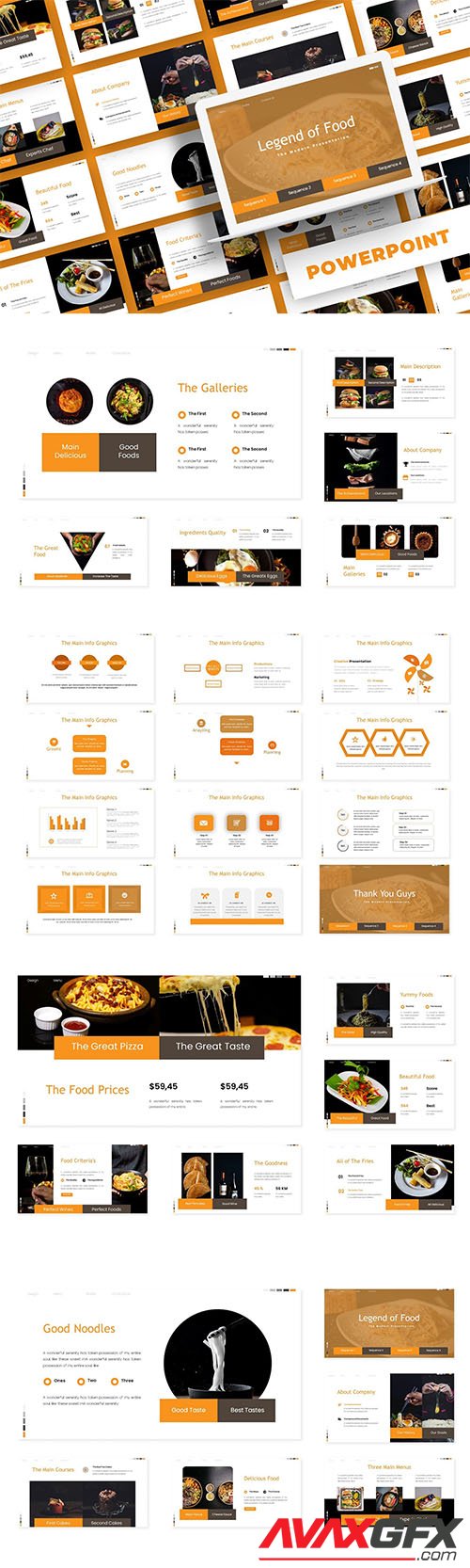 Legend Of Food - PowerPoint, Keynote, Google Slides Templates
