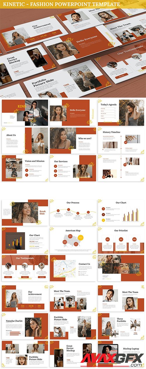 Kinetic - Fashion Powerpoint Template