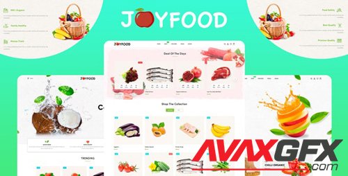 ThemeForest - JoyFood v1.0.0 - Grocery, Supermarket Organic Food/Fruit/Vegetables eCommerce Shopify Theme - 26967417